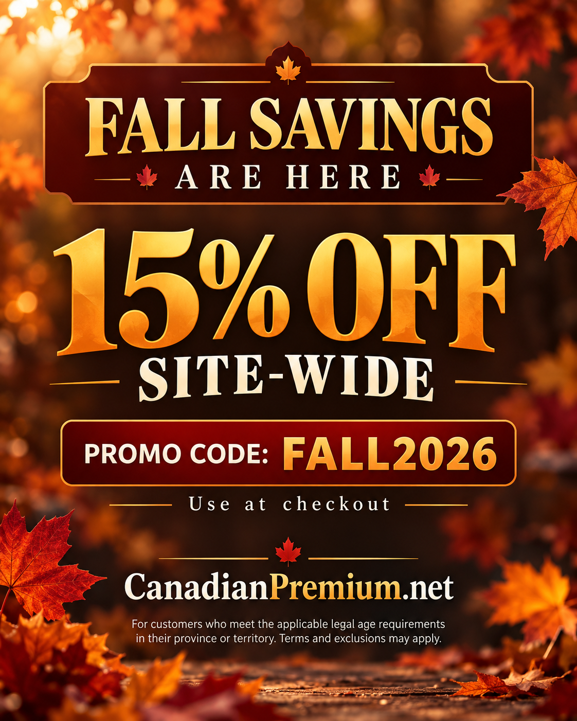 Fall 2026 discount